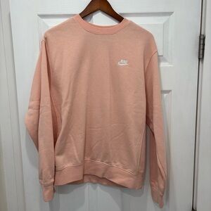 Nike unisex Soft Pink Crewneck Sweatshirt Size Med